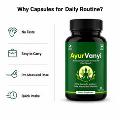 AyurVanyi Ayurvedic Herbal Capsules for Speech & Communication Support – 30 Capsules
